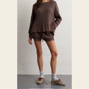 AE Big Hug Waffle Sweatshirt! Cross listed on Mercari and Curtsy!